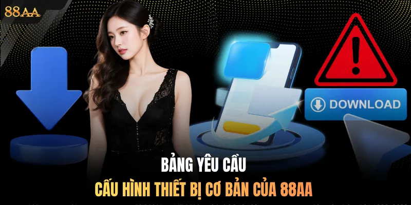 Bảng yêu cầu cấu hình thiết bị cơ bản của 88AA 